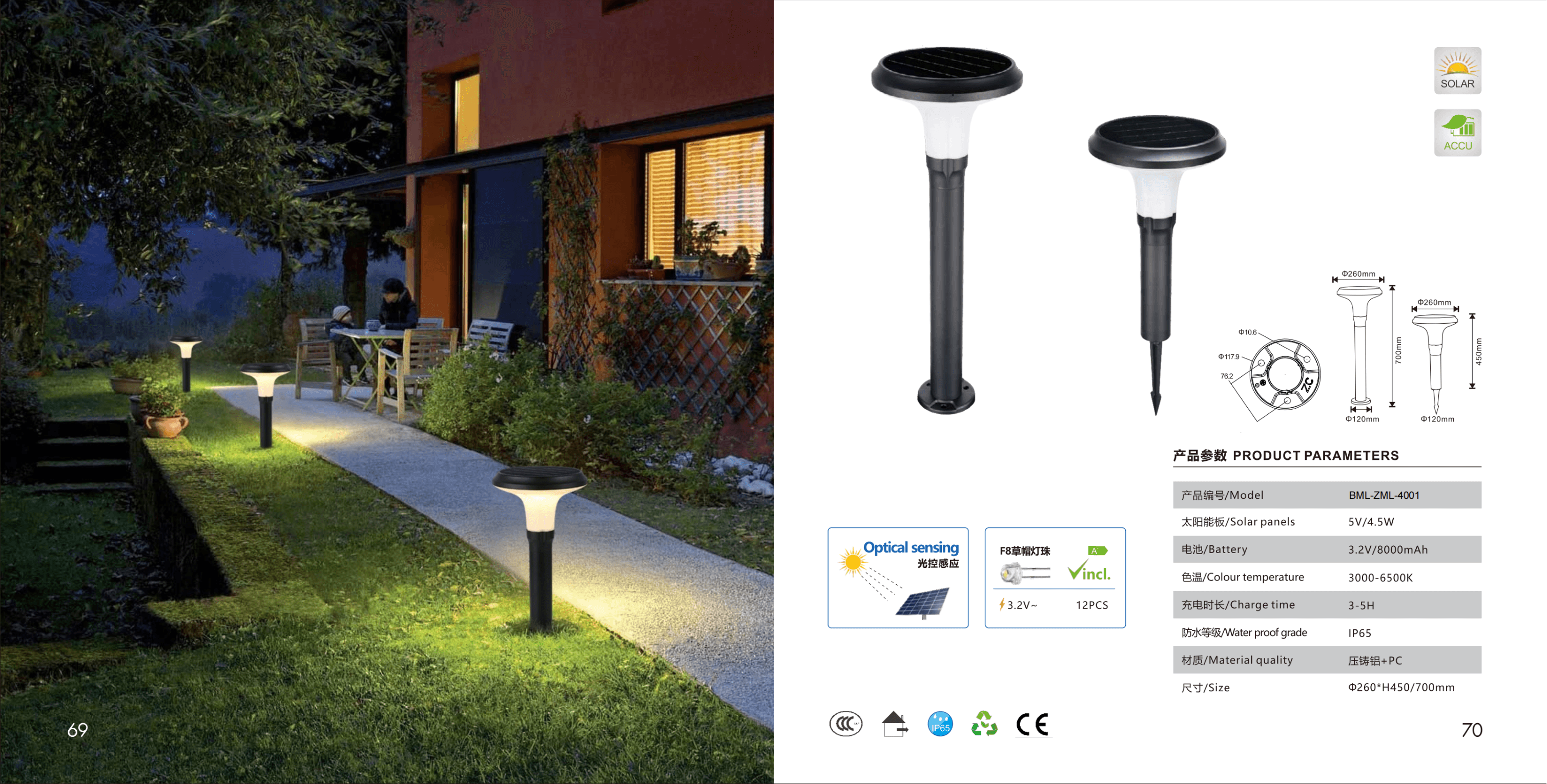 Столбиковый светильник ZML-4001