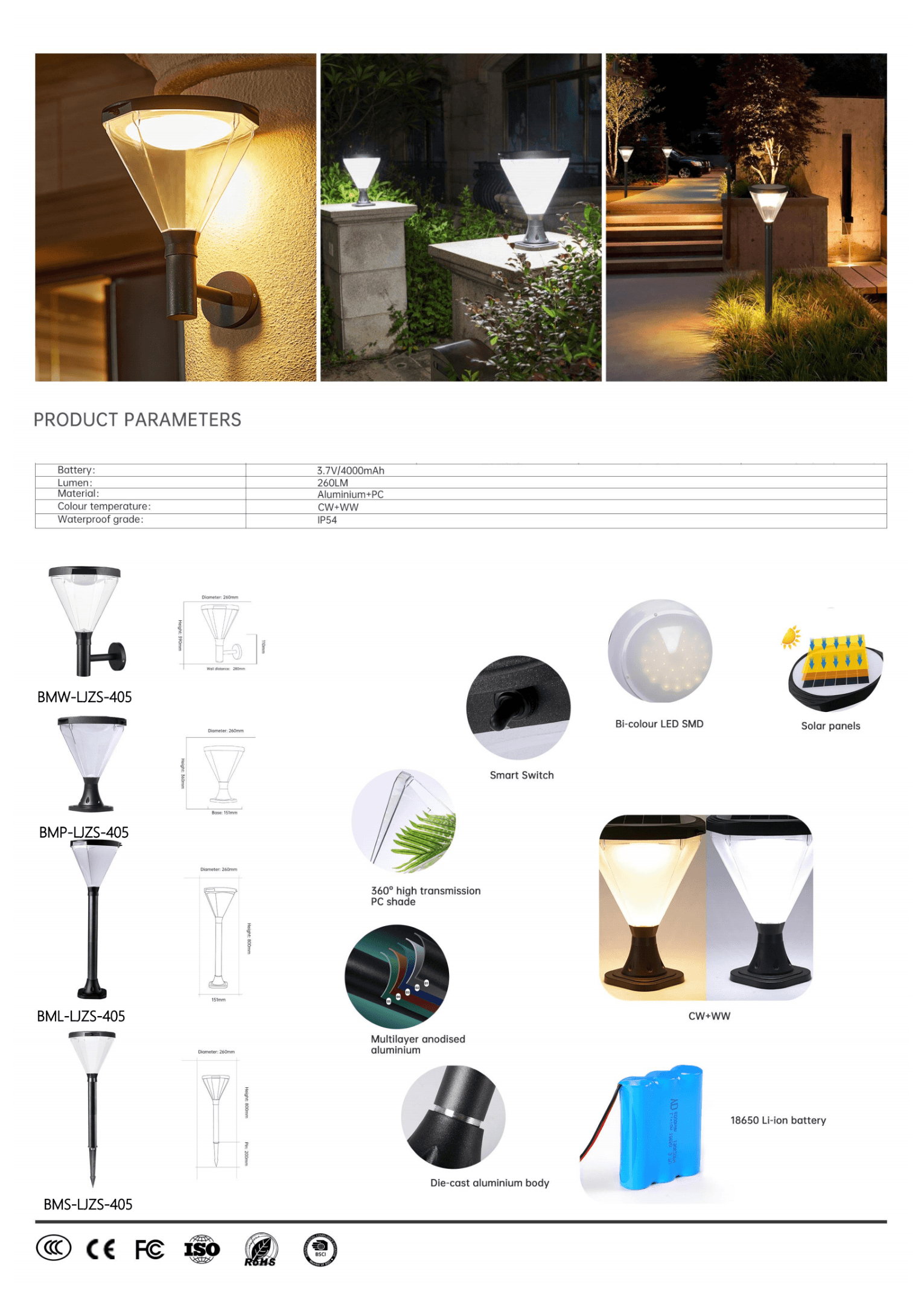 Универсальный светильник LJZS-405