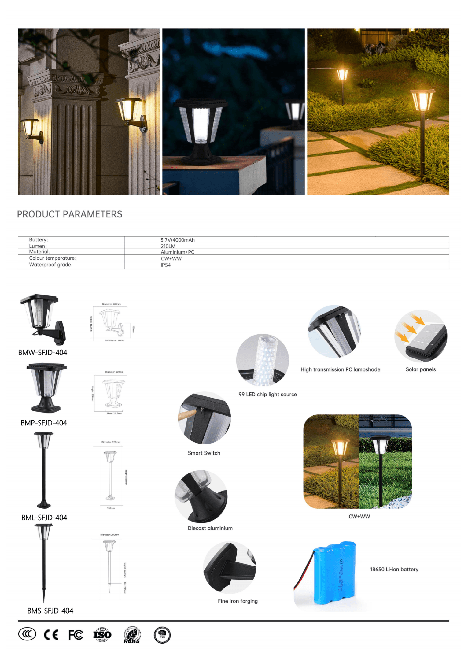 Универсальный светильник SFJD-404