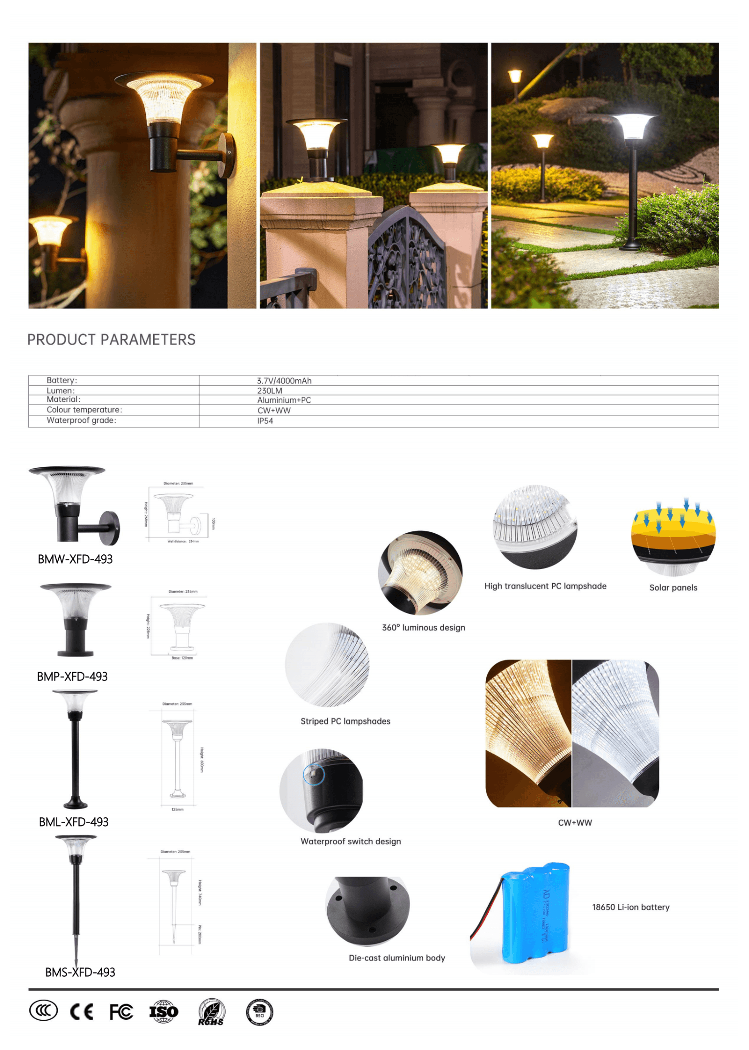 Универсальный светильник XFD-493