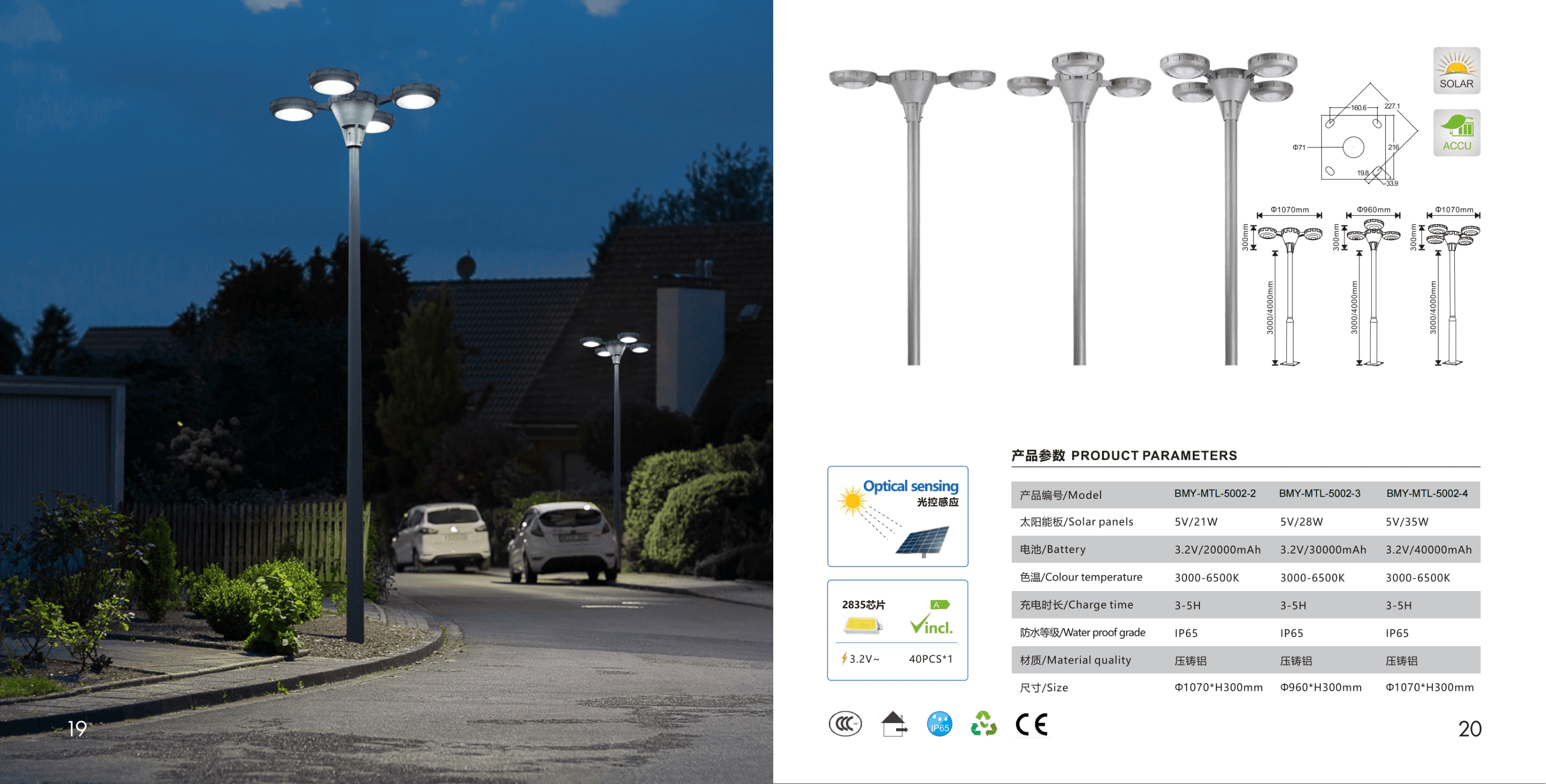 Многоглавый фонарь MTL-5002